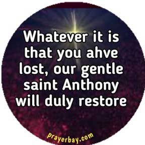 Saint Anthony Prayers for Lost Things