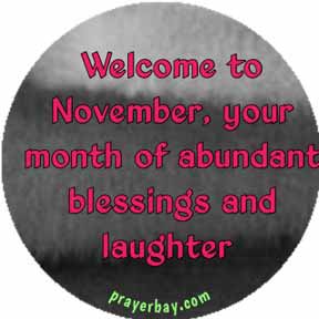 Prayers for November